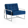 Navy Velvet Accent Chair P744557
