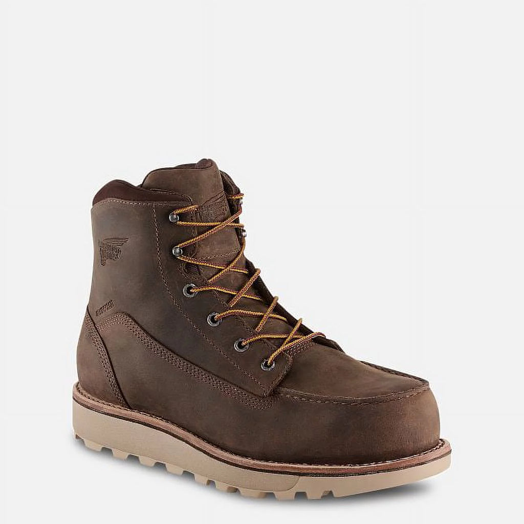 Light Brown Nubuck Leather 6-Inch Waterproof Work Boot N31988