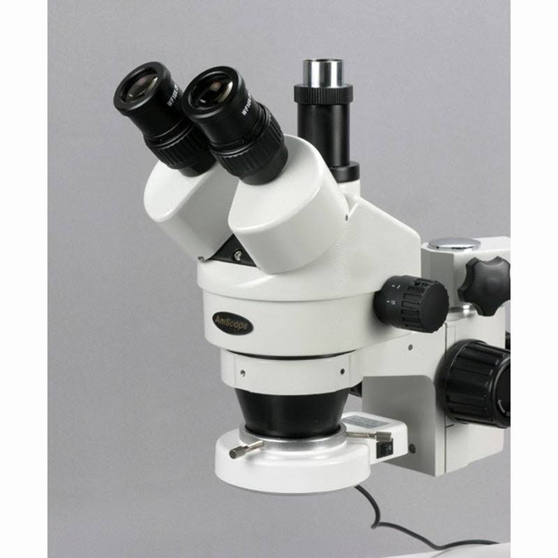 Trinocular Zoom Stereo Microscope with 54 LED Light R461