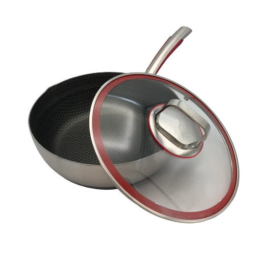 28cm Wok with Glass Lid F243245
