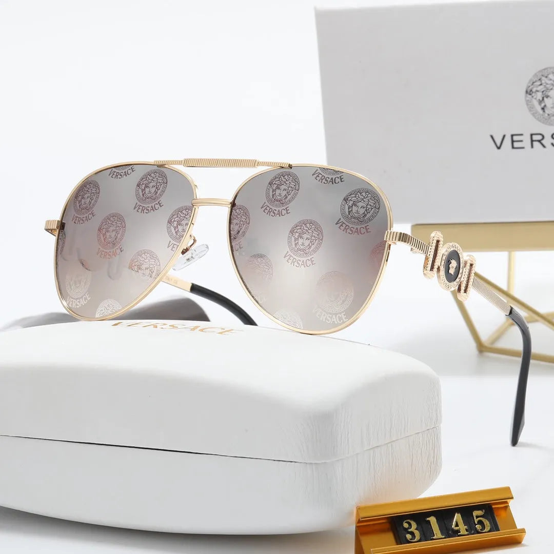Fashion Double Layer Frame Elliptical Polarized Sunglasses B537117