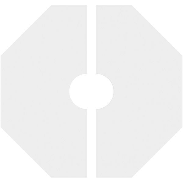 34 inchod x 7 inchid x 13 1/2 inchc x 1 inchp PVC Ceiling Medallion, Two Piece C7813