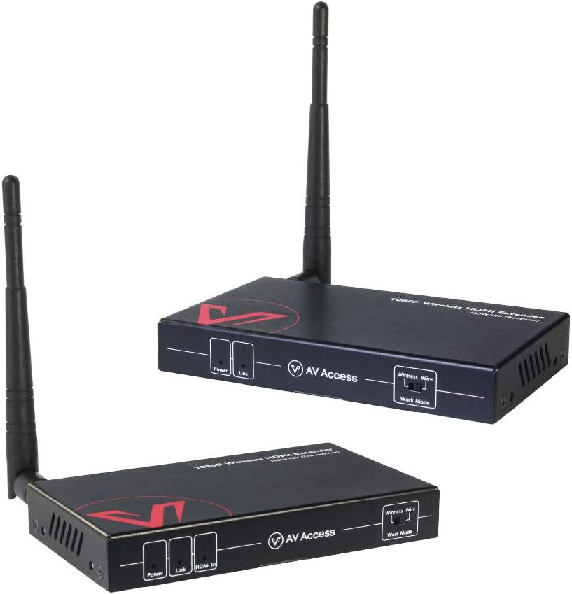 Wireless HDMI Extender Kit with IR Control, 1080P Full HD Video to HDTV or Projector Y586506