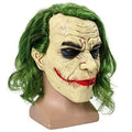 Joker Halloween Vinyl Mask with Green Hair Accessory T540852