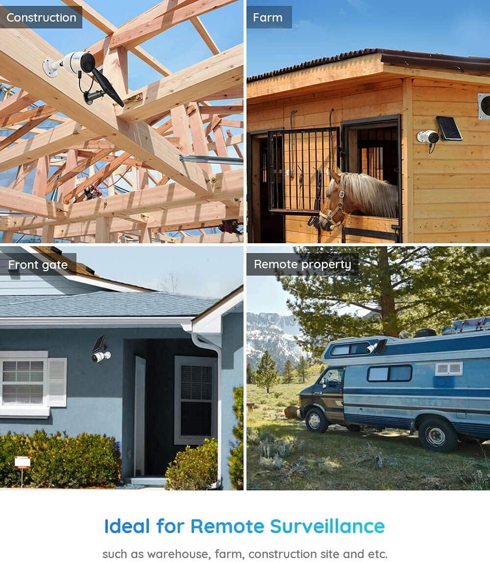 Solar-Powered Cellular Security Camera System A96798