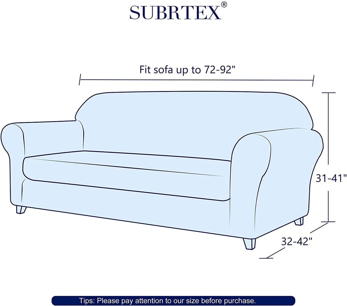 2-Piece Textured Grid Sofa Slipcover O81667