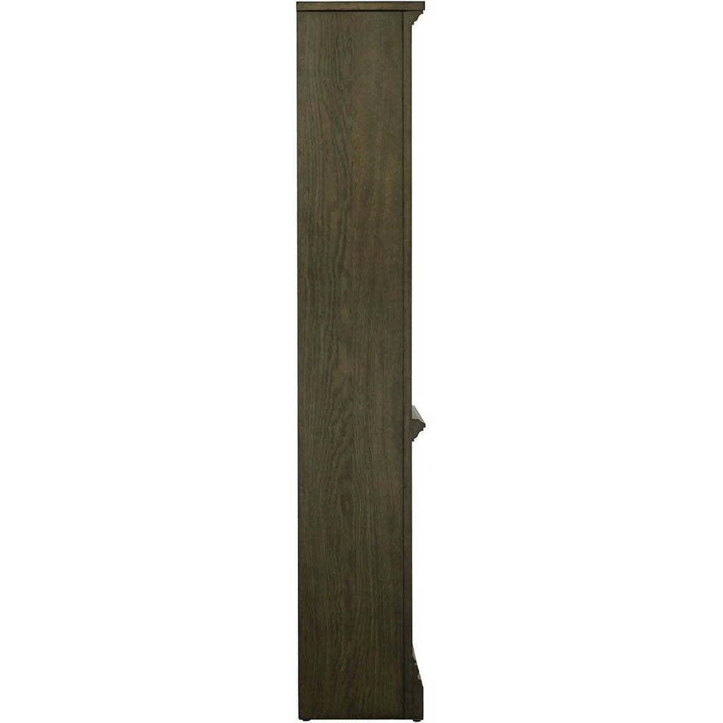 5-shelf Bookcase Burnished Oak R601498