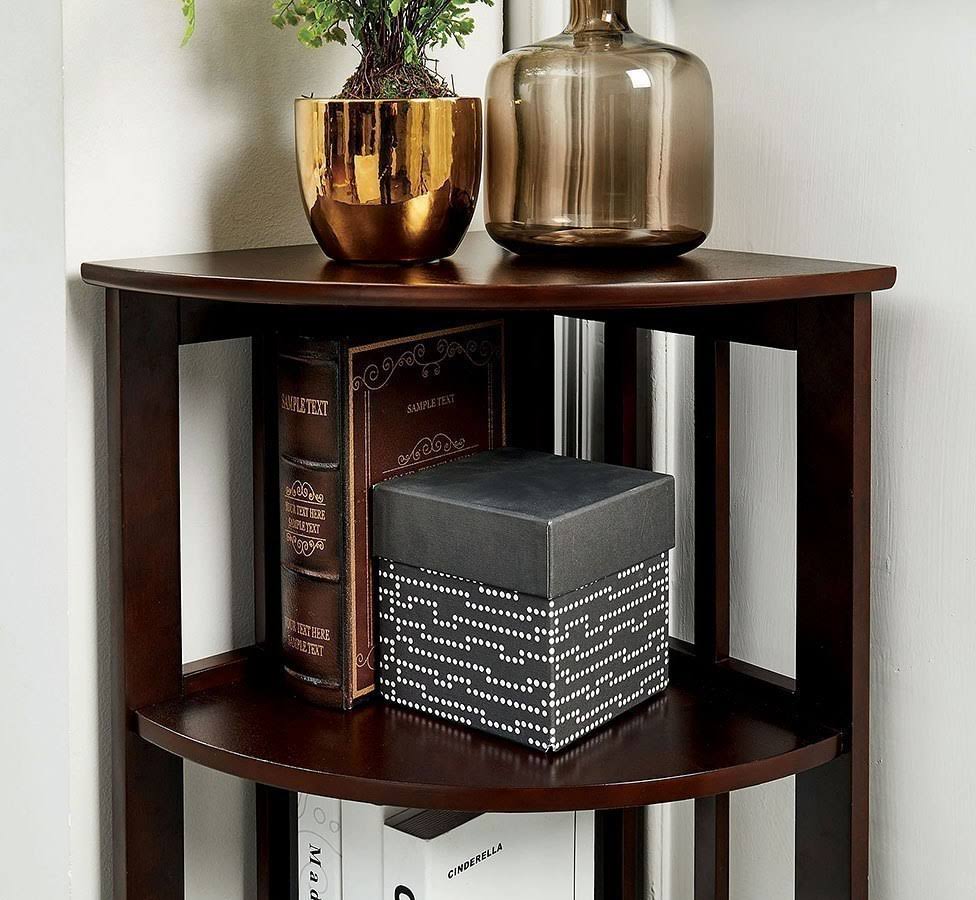 Dark Walnut Corner Cabinet D22834