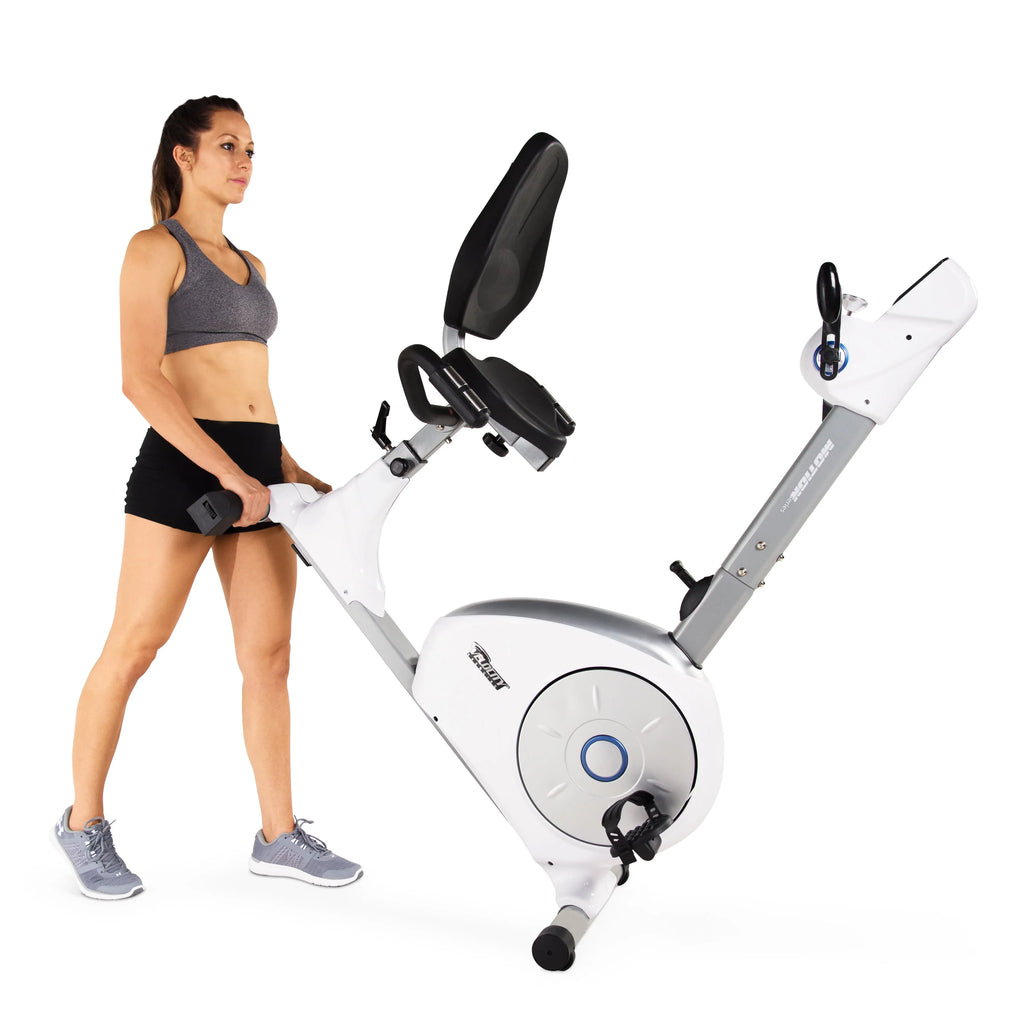 White Recumbent Exercise Bike V90748
