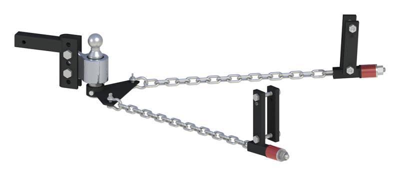 Weight Distribution Hitch 4in Drop/Rise 2in Ball Universal Frame Brackets T6848