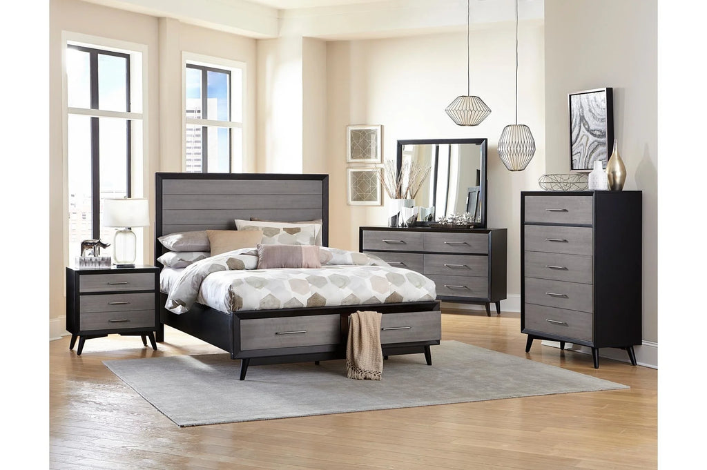 Gray Black Dresser J219