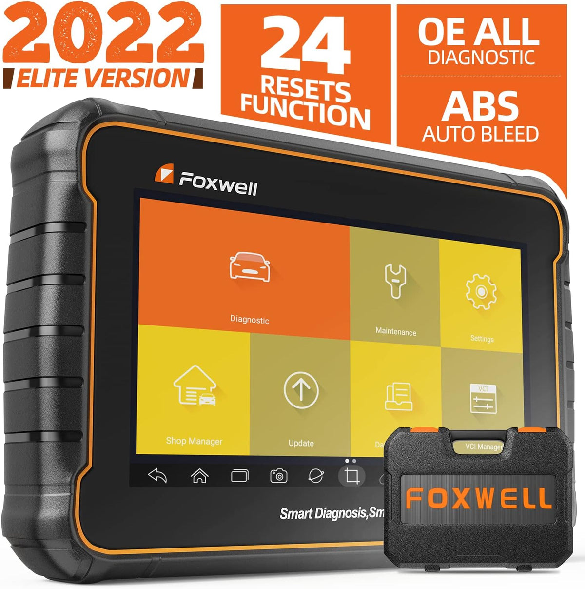 Automotive Scan Tool with 24+ Resets OBD2 Scanner D5115