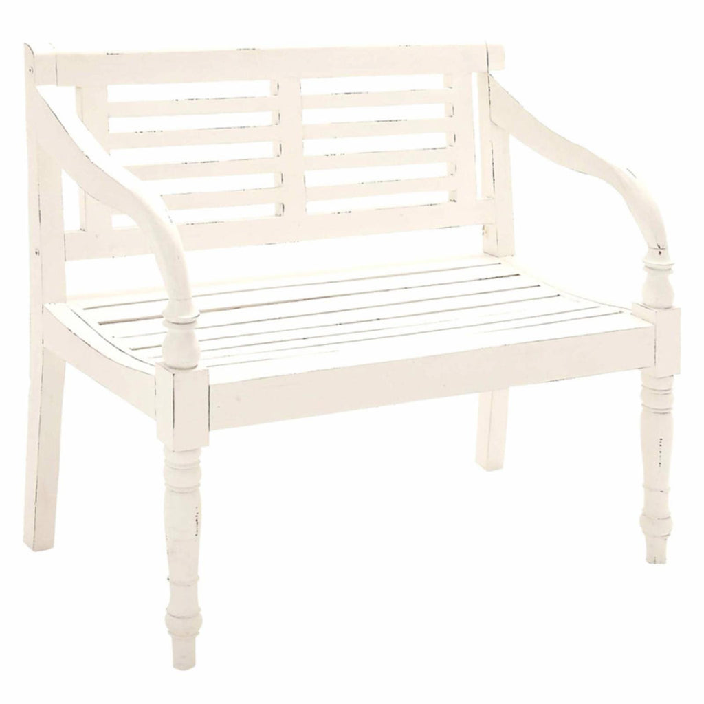 Wood White Bench O155