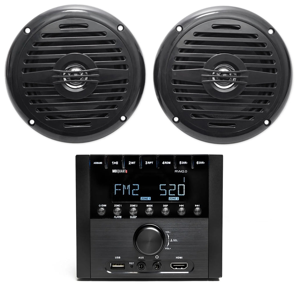 Bluetooth RV Receiver Stereo with 5.25 Speakers Y653767