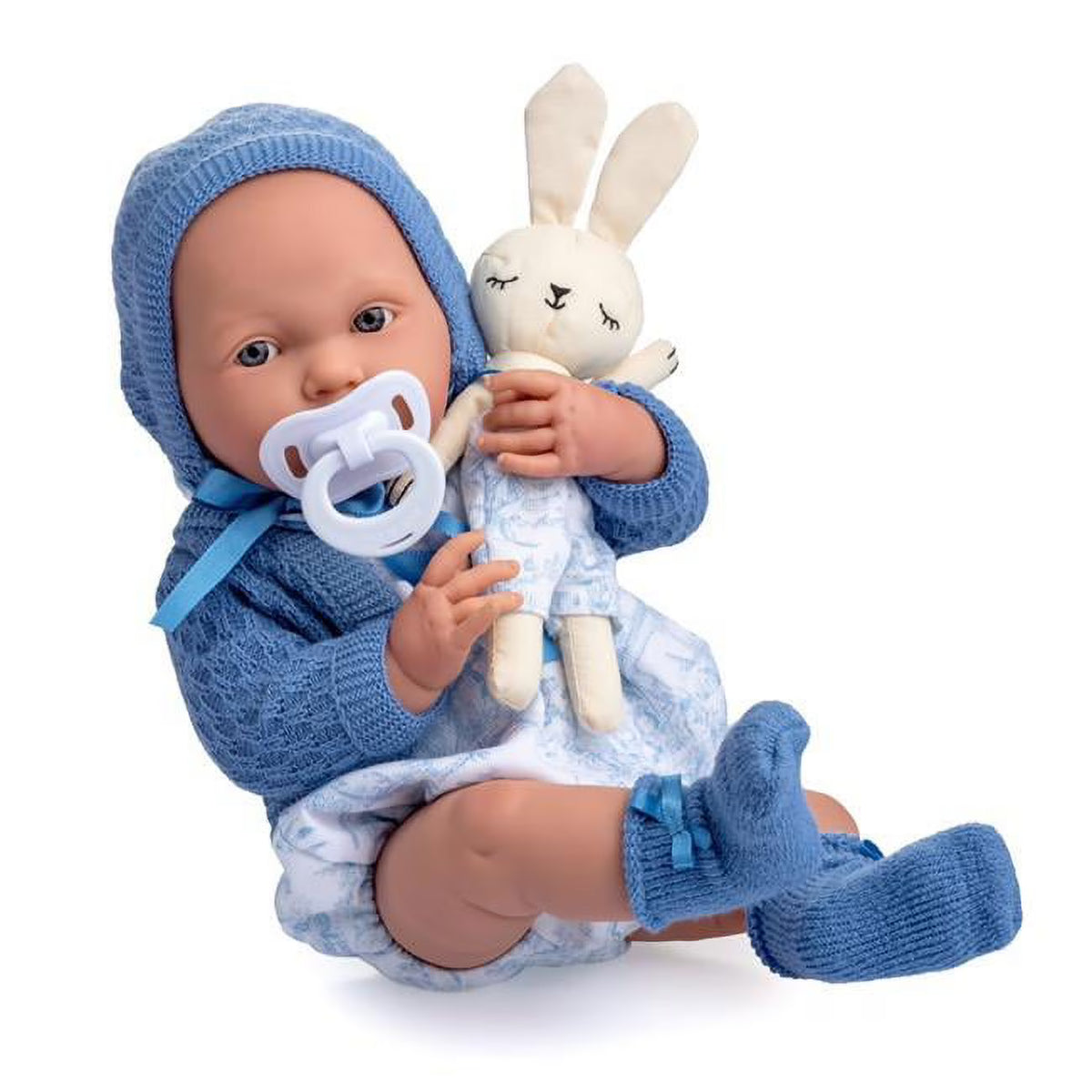 17 in. All-Vinyl Baby Doll Set with Accessories, Royal Blue Q344