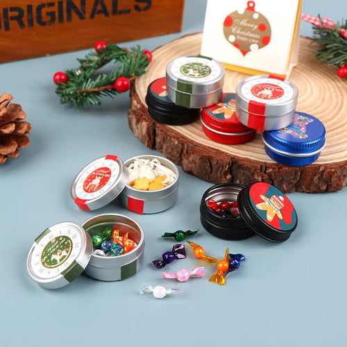 1:12 Dollhouse Miniature Christmas Cookies Tin Box Decor Toy Z305708