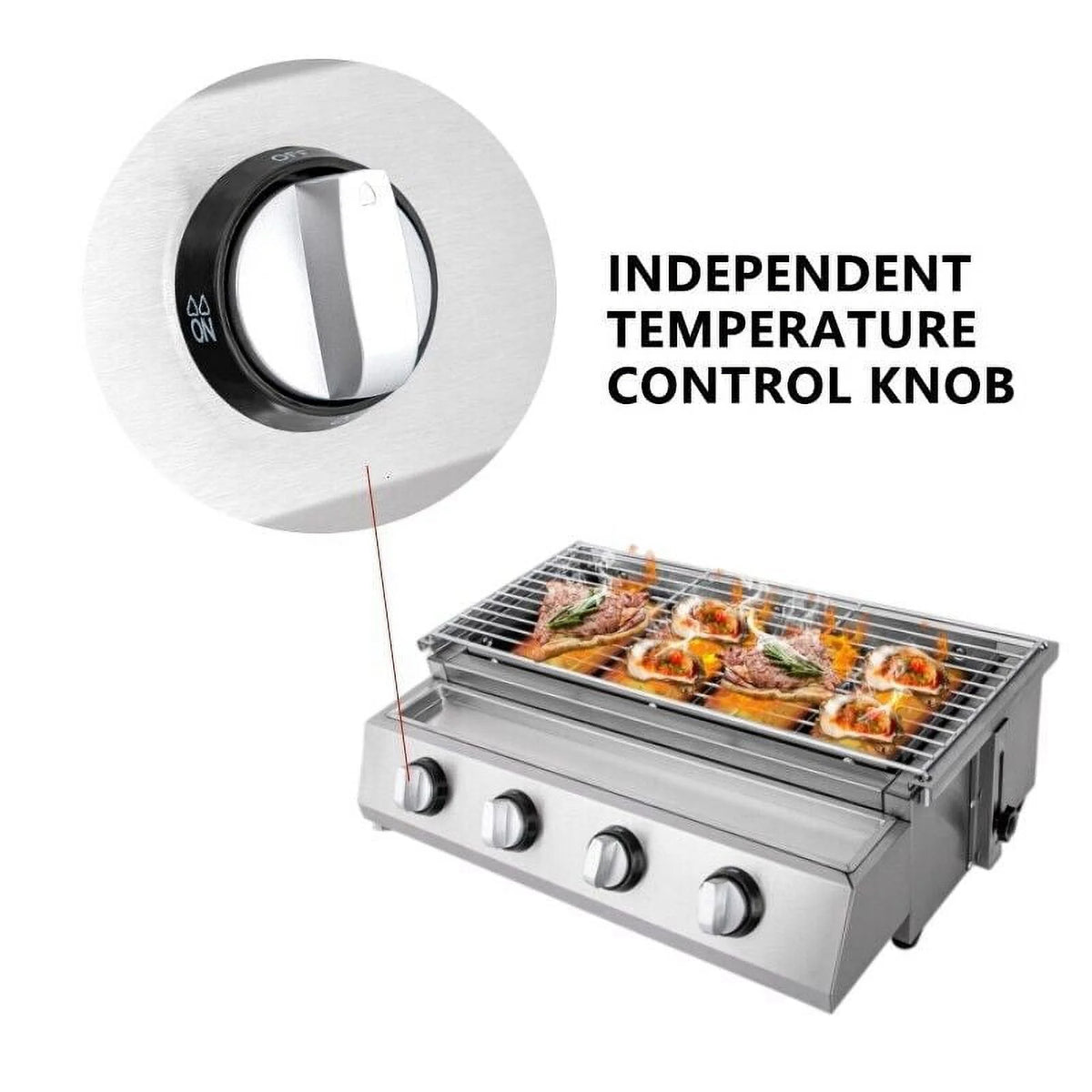 Stainless Steel 4 Burners Gas BBQ Grill P866127