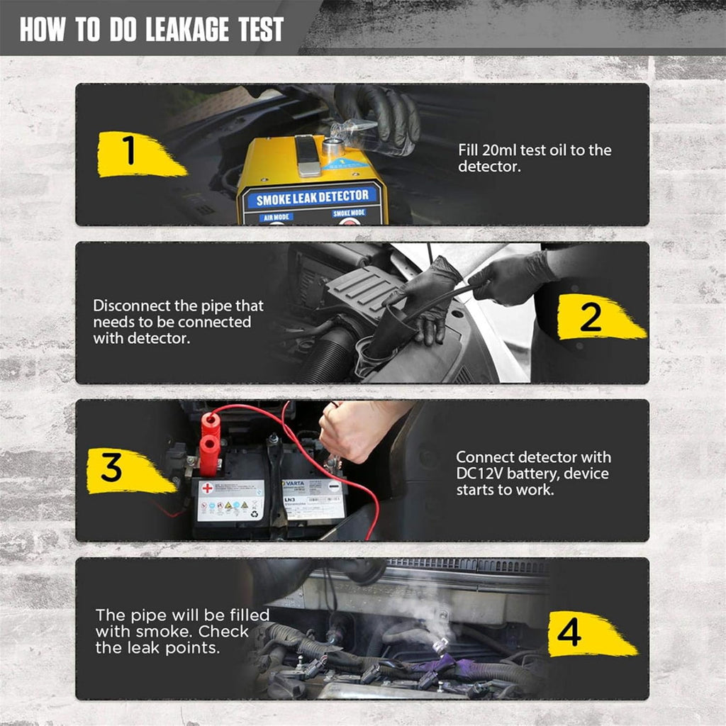 12V Car EVAP Leak Detector Diagnostic Tester T3752
