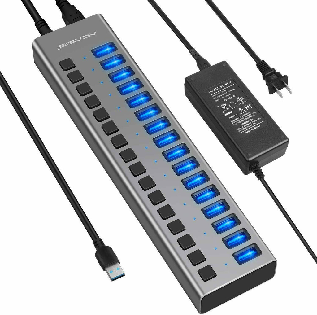 16 Ports 90W USB 3.0 Data Hub V589