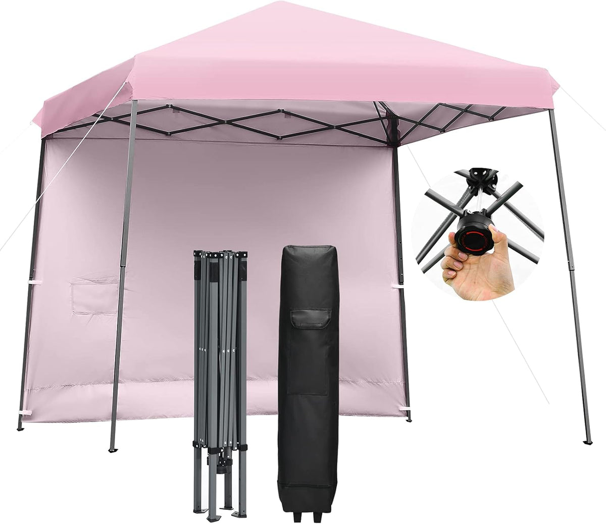 10x10 ft Pop up Canopy Tent with Detachable Side Wall Z7069