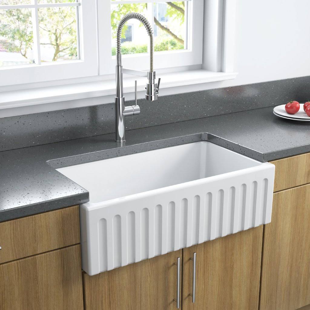 Reversible Fireclay Farmhouse Sink Y681