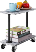 Narrow End Table with Wheels Q7648
