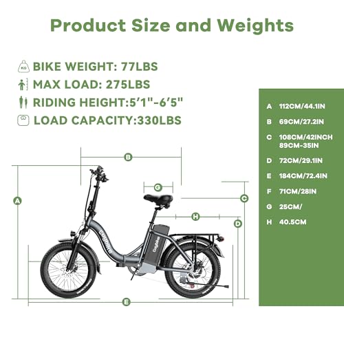 1000W Foldable Electric Bike, 48V 15Ah Removable Battery, 20" Fat Tire, 7 Speed Z9202
