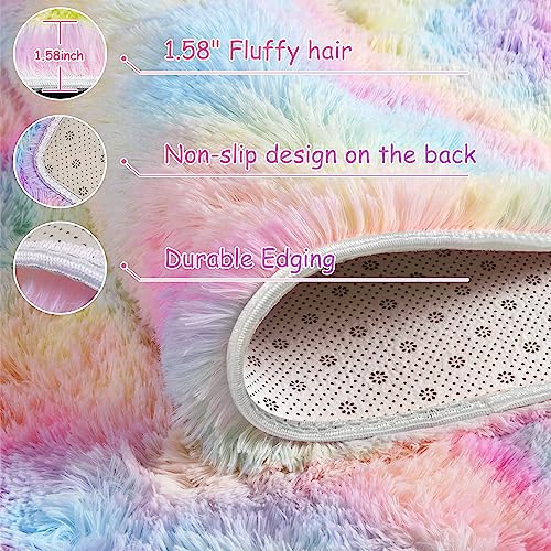 5x8 Fluffy Plush Shaggy Area Rug X36772
