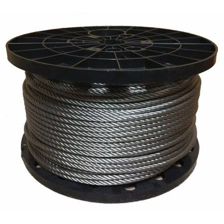 3/8 inch Stainless Steel Aircraft Cable Wire Rope 7x19 Type 316 (100 Feet) G466181
