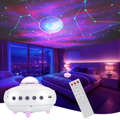 Laser Christmas Projector Lights Outdoor, Red and Green Stars, IP65 Waterproof O182574