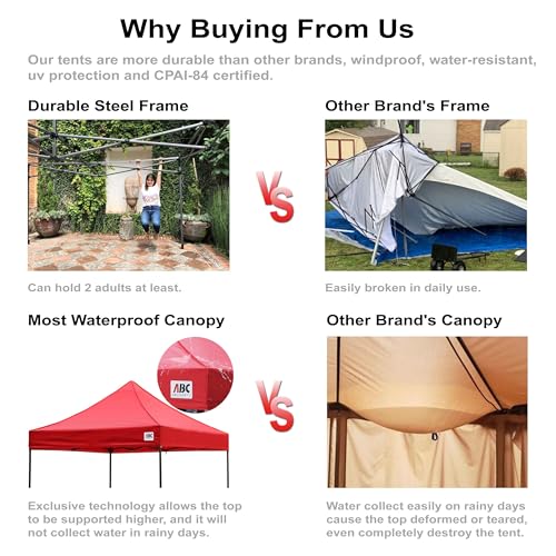 White 10x10 Pop Up Canopy Tent with Sidewalls P652