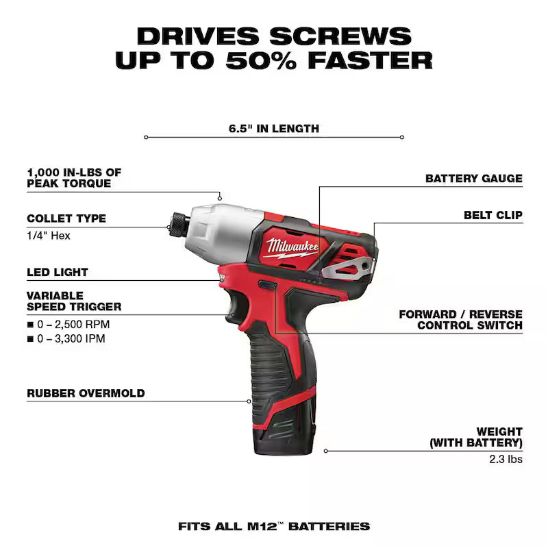 12V Cordless Drill Driver/Impact Combo Kit with Right Angle Drill A597340