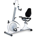 White Recumbent Exercise Bike V90748