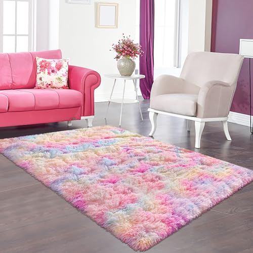 5x8 Fluffy Plush Shaggy Area Rug X36772