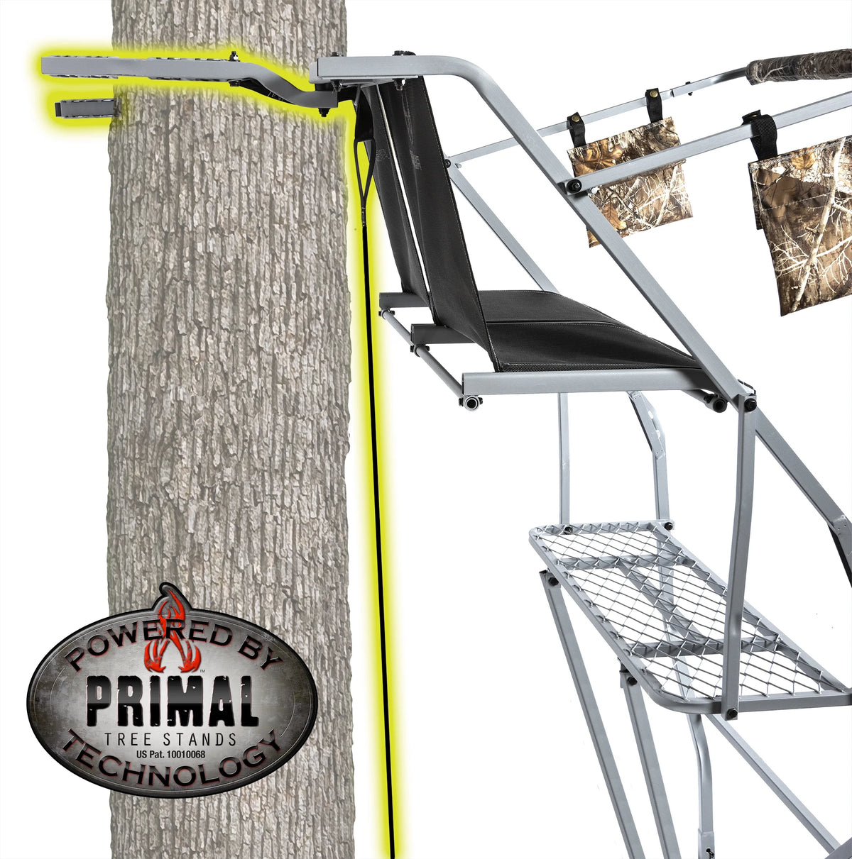 18' 2-Person Steel Hunting Ladder Treestand J560