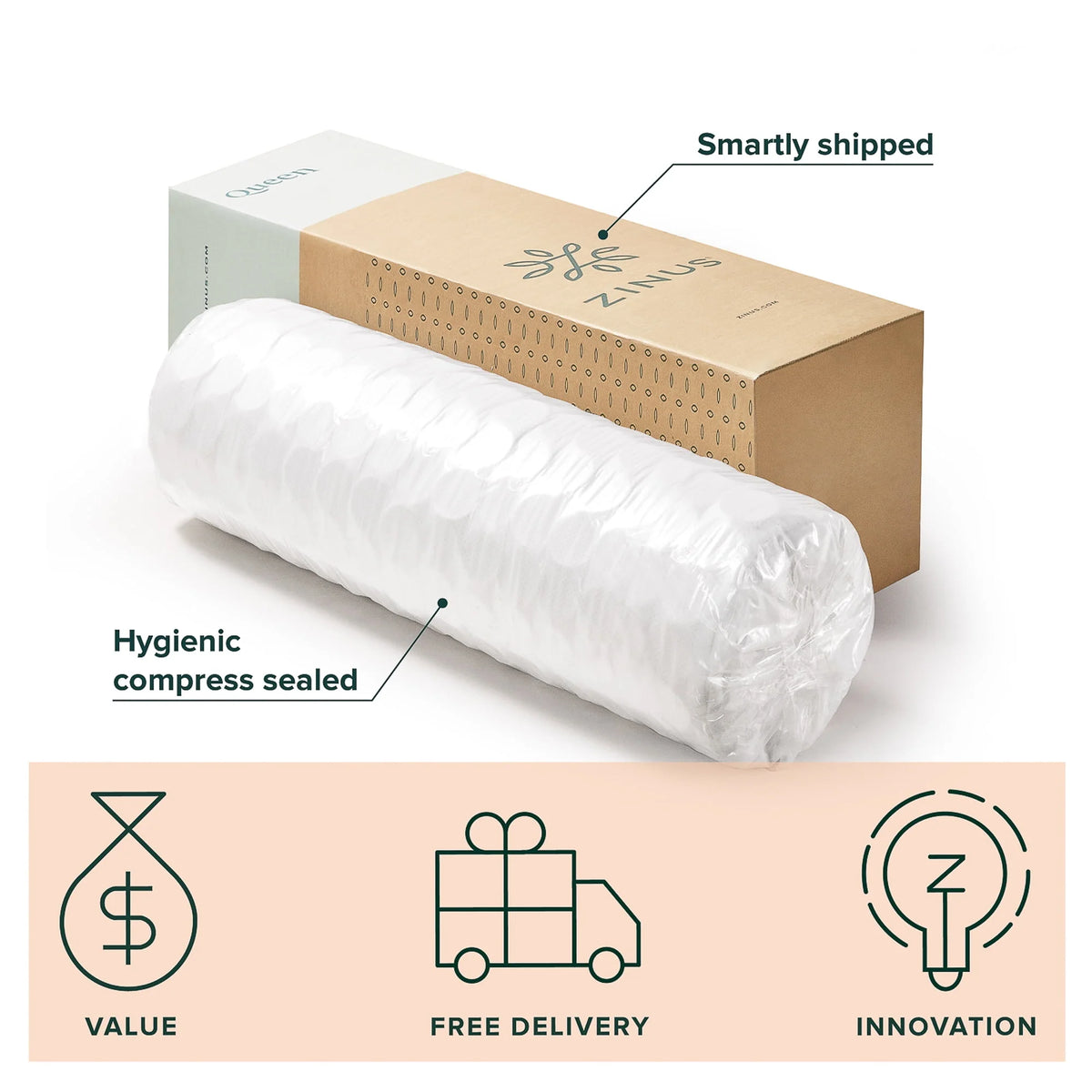 12 Hybrid Cooling Gel Memory Foam Pocket Spring King Mattress U427051