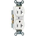 Heavy Duty Duplex Outlet, 20A, White K868986