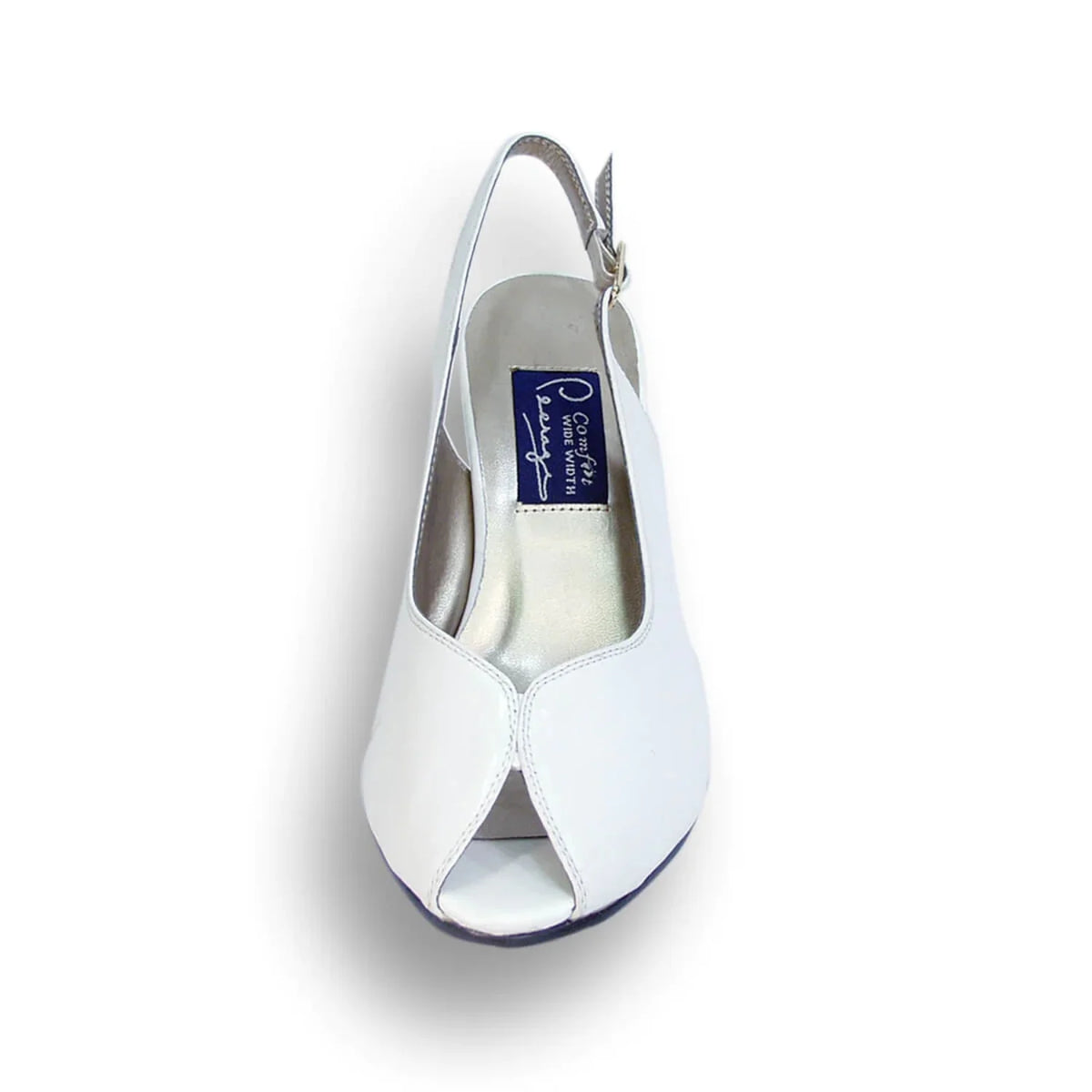 Wide Width Leather Slingback Pumps U127589