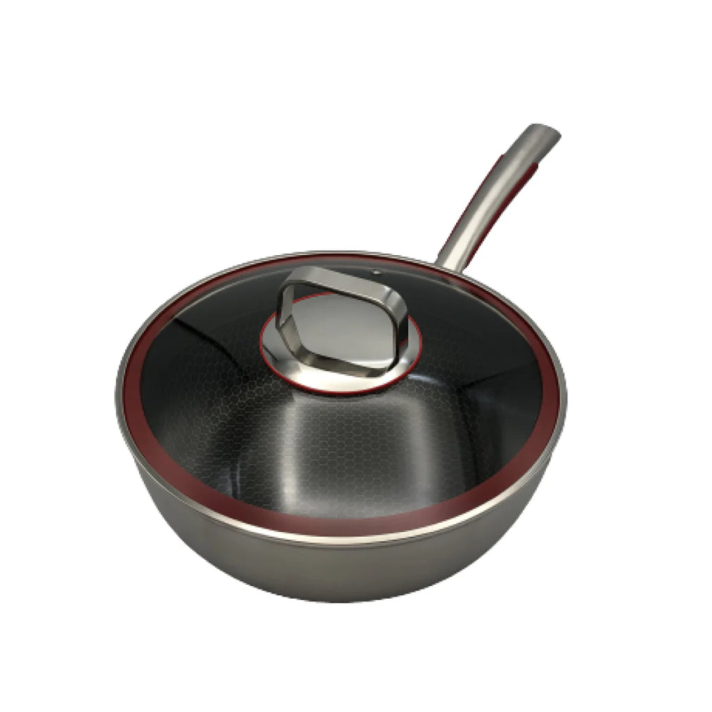 28cm Wok with Glass Lid F243245