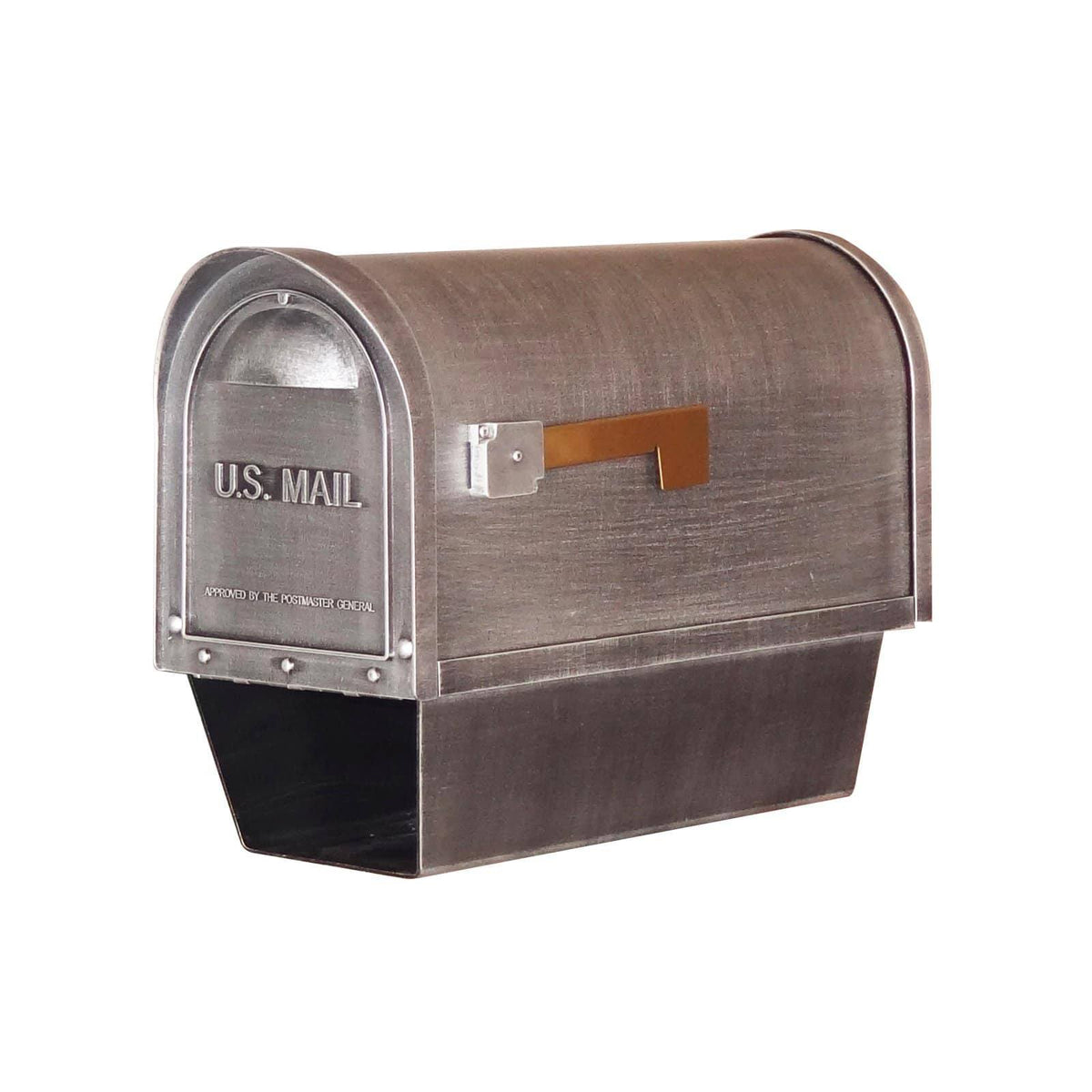 White Curbside Mailbox with Paper Tube S97545