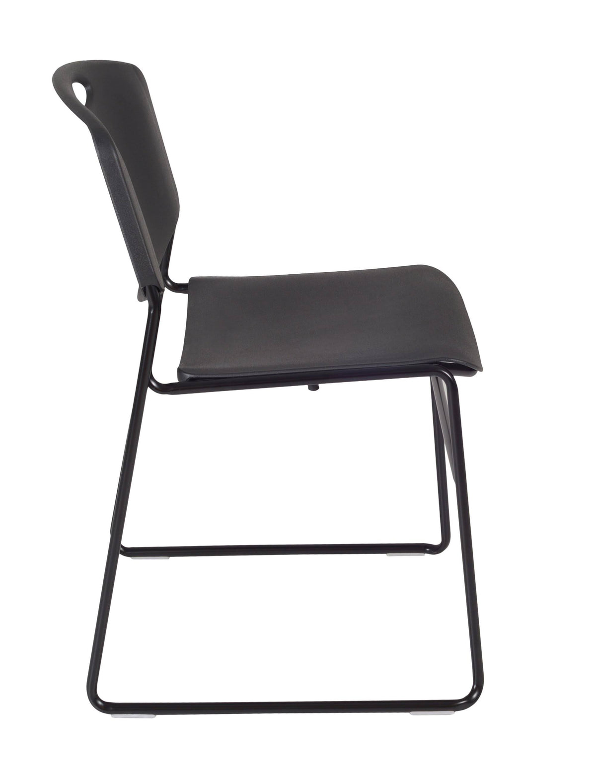 Black Training Table and 2 Stack Chairs J1064