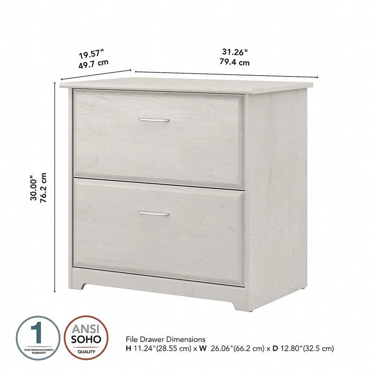 2 Drawer Lateral File Cabinet I63787