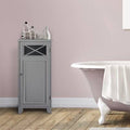 1 Door Accent Cabinet Gray P6624