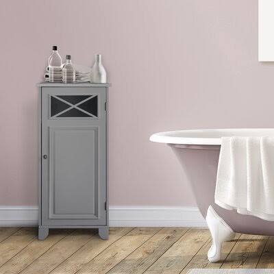 1 Door Accent Cabinet Gray P6624