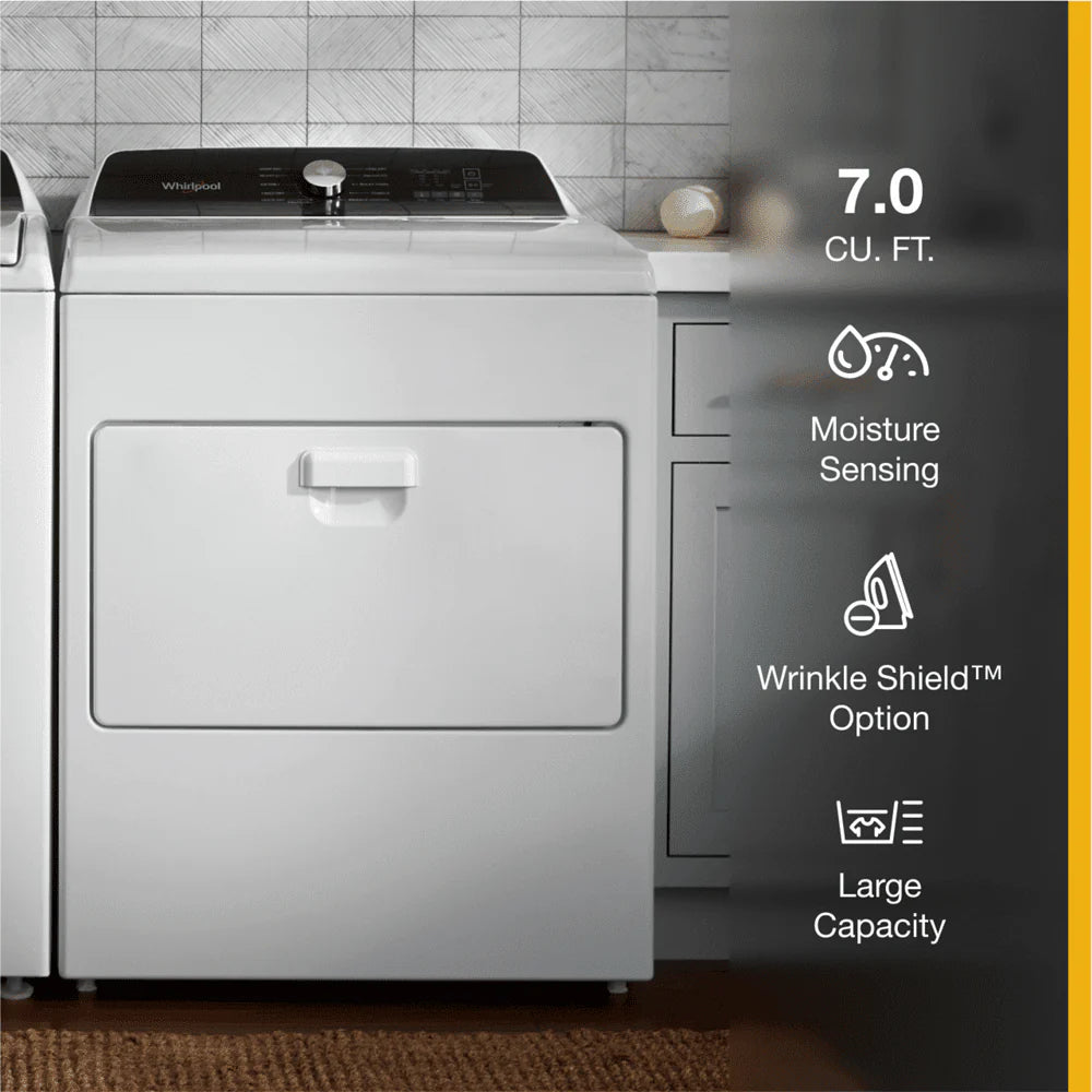 7.0 cu ft Top Load Electric Dryer U911