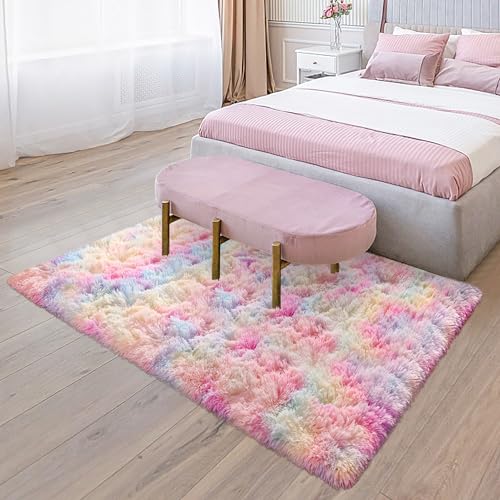 5x8 Fluffy Plush Shaggy Area Rug X36772