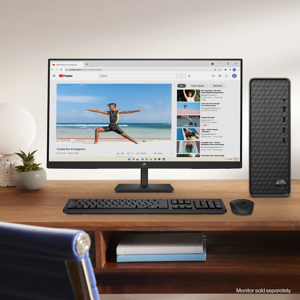 Black Intel Pentium 8GB 256GB SSD Windows 11 Desktop Tower L987