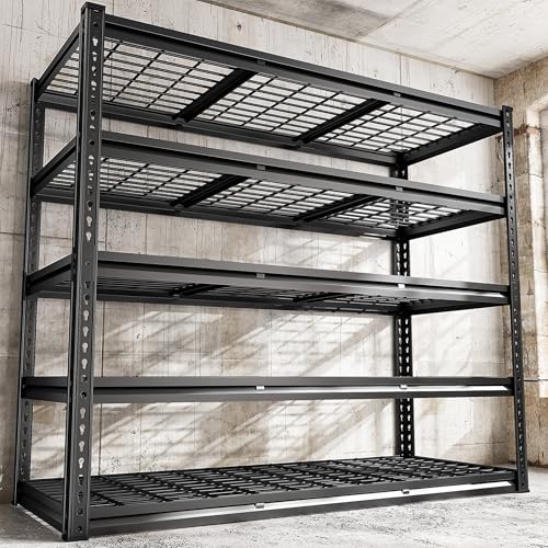 48" W x 24" D x 72" H Metal Garage Shelving B22711
