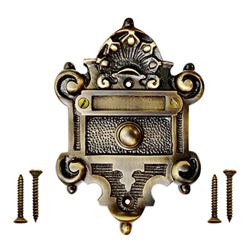 Antique Black Finish Wired Doorbell Button S873