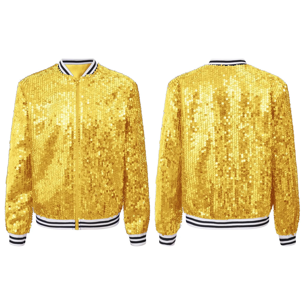 Gold 14 Girls Sparkle Bomber Flight Jacket M175745